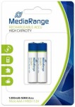 MediaRange High capacity nabíjacia batéria Micro AAA / HR03 / 1.2V / 2ks (MRBAT122)