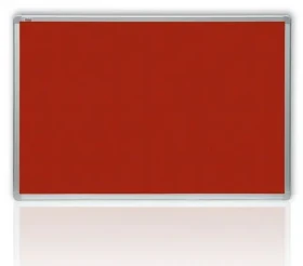 2x3 Filcová tabuľa v hliníkovom ráme 120x180 cm červená (5907627306162)