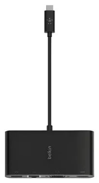 Belkin USB-C multiport adaptér čierna / Adaptér / Gigabit Ethernet / HDMI / VGA / USB-A (AVC005BTBK)