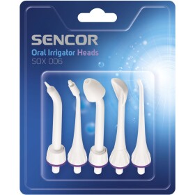 Sencor SOX 006 Náhradná hlavica pre ústnu sprchu biela (5ks) / pre Sencor SOI 1x (8590669254941)