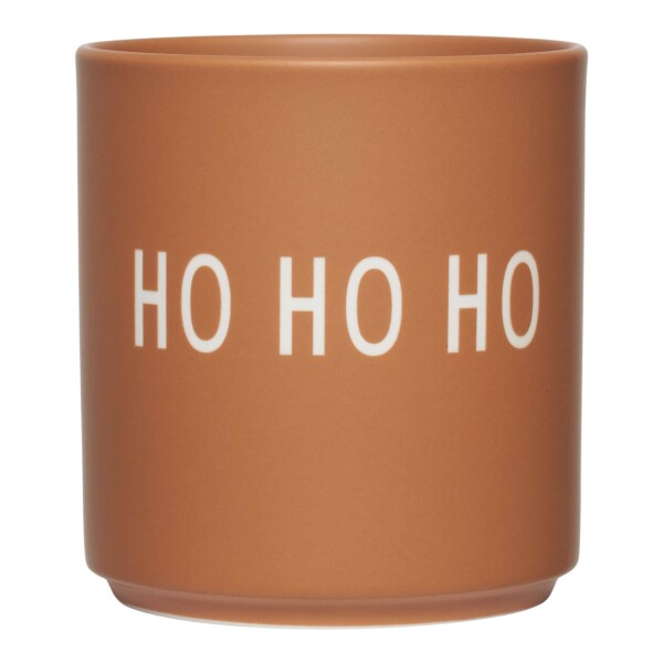 DESIGN LETTERS Porcelánový hrnček Brown HO HO HO 300 ml