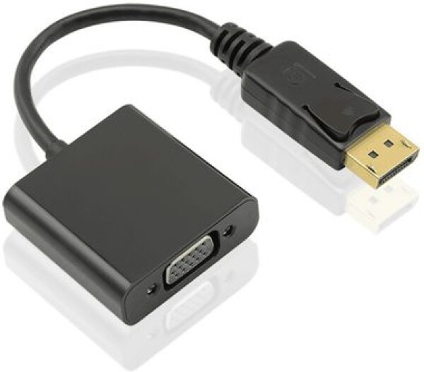 MicroConnect Adaptér DisplayPort 1.2 - VGA MF / 15cm / Aktívny / 1920x1080 / čierna (DPVGA15CM)