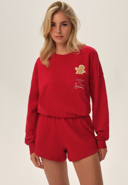 Dámske pyžamo Henderson 41900 Fawn/Homewear S-2XL červená XL
