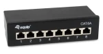 Equip 326621 čierna / Patch panel / Cat6a / 8 portov / 10 Gbit / s / tienený (326621)