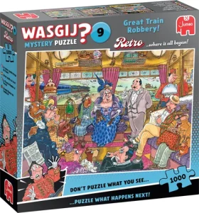 JUMBO Puzzle WASGIJ Retro Mystery 9: Veľká vlaková lúpež!