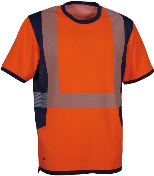Reflexné pracovné tričko Cofra PARHAM Farba: Oranžová, Veľkosť: L (V650-0-02_Z_4)