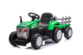 Mamido Mamido Detský elektrický traktor s vlečkou Farm 24V 2x45W EVA kolesá zelený