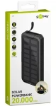 Goobay 53934 čierna / Powerbanka / 20 000 mAh / solárny panel / USB-C PD / QC 3.0 (53934)