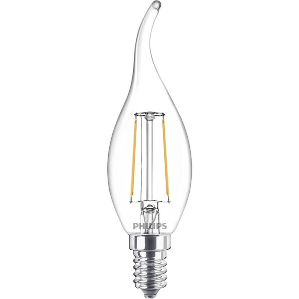 Philips Lighting 76319000 LED En.trieda 2021 E (A - G) E14 sviečkový tvar 2 W = 25 W teplá biela (Ø x d) 3.5 cm x 12.3 cm 1 ks; 76319000