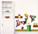 Veselá Stena Samolepka Super Mario Veľkosť: 72 x 60 cm