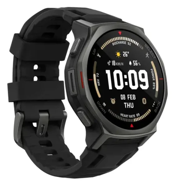 Amazfit T-Rex 3 Pro 44mm čierna / Chytré hodinky / 1,32 "AMOLED / 10 ATM / BT 5.2 / NFC / GPS (6972596109655)