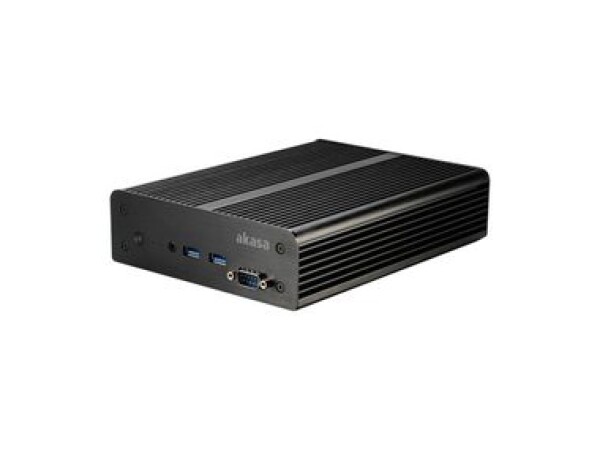 AKASA Newton MC / skriňa mini-ITX / bez zdroja / pasívne chladenie / 2x USB 3.0 / audio (A-NUC13-M1B)