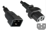 MicroConnect Predlžovací kábel C20 - C15 1.8m čierna (PE152018)