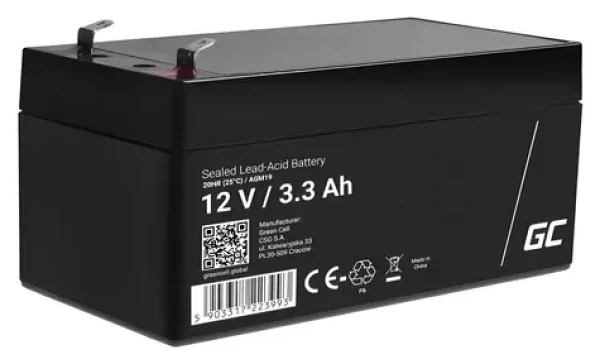 AGM batéria 12V 3,3Ah / Akumulátor / Olovený / Bezúdržbový (AGM19)