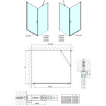 POLYSAN - ZOOM obdĺžniková sprchová zástena 700x900 L/P varianta ZL1270ZL3290