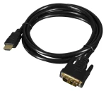 Lanberg CA-HDDV-10CC-0018-BK / Kábel HDMI-A na DVI-D / 1.8 m / 1920x1200 / čierna (CA-HDDV-10CC-0018-BK)