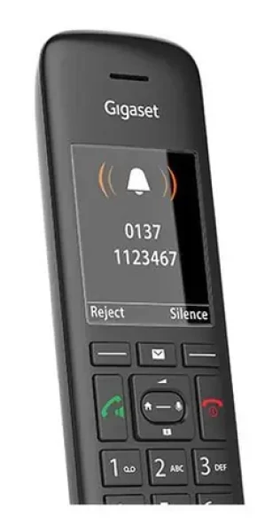 Gigaset C570HX čierna / Prídavné slúchadlo s nabíjačkou / DECT telefón / Handsfree / TFT displej (S30852-H2861-R101)