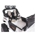 Mamido Elektrické autíčko Extreme Sport 4x4 s premenlivou veľkosťou bielej