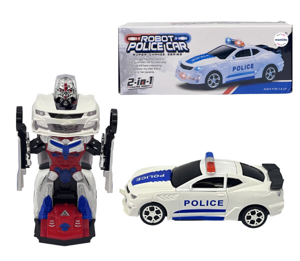 Mamido Mamido Robotické policajné auto Transformers 2v1 Robotické policajné auto MT1548