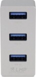 LMP USB-C Tiny Hub, 3 port USB-A hub - Silver