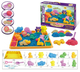 Mamido Mamido Sada kinetického piesku 1200 g s formičkami a podložkou