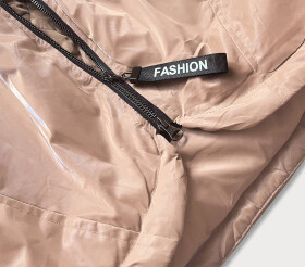 Béžová dámská bunda s kapucí model 17556024 - S'WEST Barva: odcienie beżu, Velikost: XXL (44)