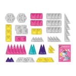 Connetix Connetix Tiles - Magnetická Stavebnica trblietavý jednorožec 56 ks