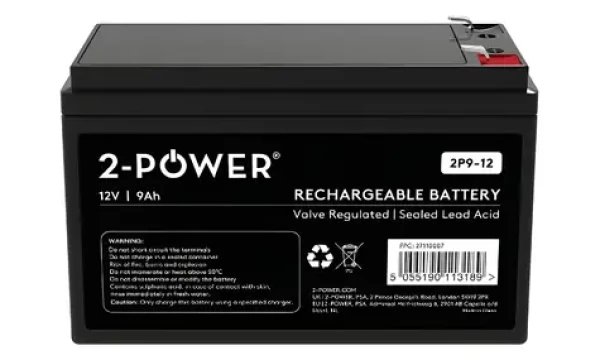 2-Power 2P9-12 / Batéria pre UPS / 12V / 9Ah / VRLA / Faston 250 (2P9-12)