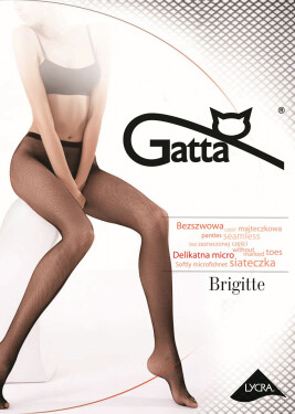 Dámske pančuchové nohavice Gatta Brigitte nr 06 nero/černá