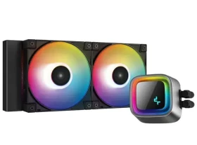 DEEPCOOL LS520 čierna / komplet vodného chladenia / 2x 120mm / ARGB / TDP 280W (R-LS520-BKAMNT-G-1)