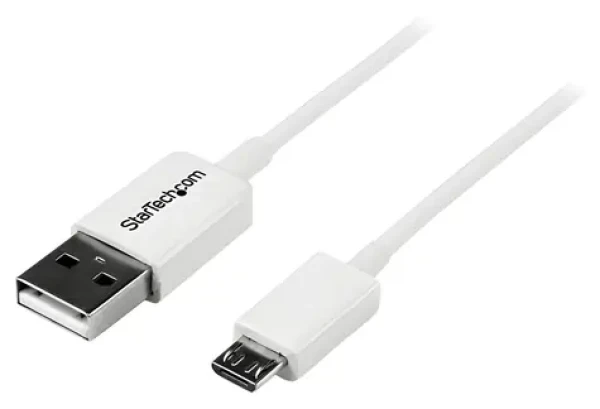 StarTech USB-A - Micro-USB B biela / Kábel / USB 2.0 / 480 Mbit/s / 0,5 m (USBPAUB50CMW)