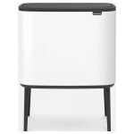 Brabantia Bo Touch Odpadkový kôš na triedený odpad 3 x 11 L biela / 54 x 68 x 31.2 cm (31 35 23)