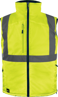 Reflexná zateplená obojstranná vesta Delta Plus FIDJI 3 Farba: Oranžová, Veľkosť: 3XL (FIDJ3HVOR3X)