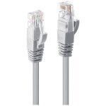 LINDY 48008 RJ45 sieťové káble, prepojovacie káble CAT 6 U/UTP 15.00 m sivá pozlátené kontakty 1 ks; 48008