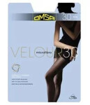 Dámske pančuchové nohavice Velour 30 den - Omsa 2-S karamelová