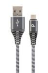 Gembird CC-USB2B USB-A - MicroUSB 1.m šedá (CC-USB2B-AMMBM-1M-WB2)