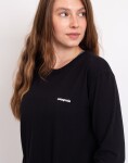 Patagonia W's L/S P-6 Logo Responsibili-Tee® Black S
