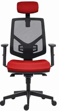 Powerton Tina červená / Kancelárske ergonomické kreslo / nosnosť 120 kg (MKWPTIKDCCCA)
