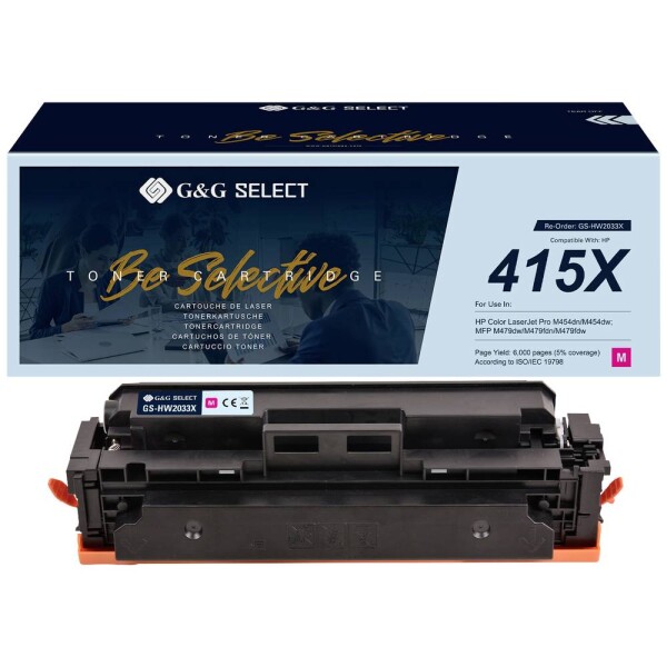 G&G W2033X toner náhradný HP 415X purpurová kompatibilná toner; GS-HW2033X(415X)