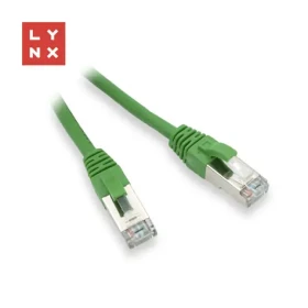 Lynx FTP Cat5e 3M zelený / Patch kábel / RJ45-RJ45 / CCA / PVC (LX-FTP5E-030-GREEN)