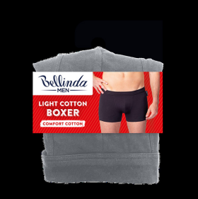 Pánske boxerky LIGHT COTTON BOXER - BELLINDA - sivé L