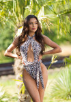 Sexy Koucla Monokini "High Leg" with belt to tie LEO L