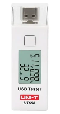 UNI-T UT658 / USB tester / 3-9 V / 0-3 A / LCD displej (UT658)