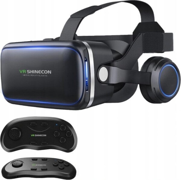 NoName Virtualios realybės akiniai Shinecon VR 10 3D (BT) + ausinės + pultelis