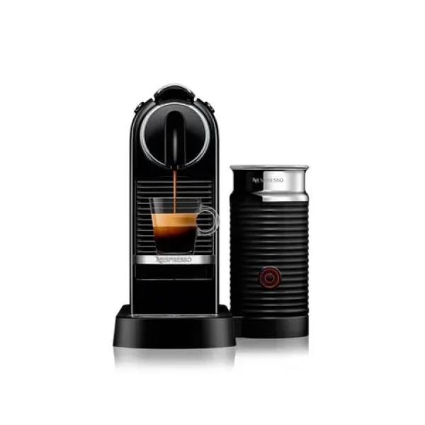 Nespresso D123 CitiZ Milk čierna / kapsulový kávovar / 1 l / 19 bar / 2 programy / automatické vypnutie / penič mlieka (D123-EU3-BK-NE)
