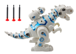 Mamido Robot dinosaurus s vystreľovačom šípok so svetlami a zvukmi biely