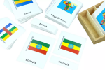 Moyo Montessori Moyo Montessori Vlajky Afriky - trojzložkové karty