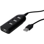 Digitus AB-50001-1 4 porty USB 2.0 hub čierna; AB-50001-1