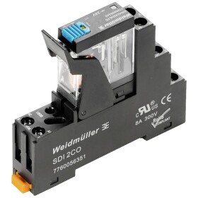 Weidmüller DRIKIT 24VDC 2CO LD/PB reléový modul, 24 V/DC, 5 A, 2 prepínacie, 10 ks; 2476890000