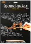 ARTLOVER Škrabací obrázok zlatý Tower Bridge v noci